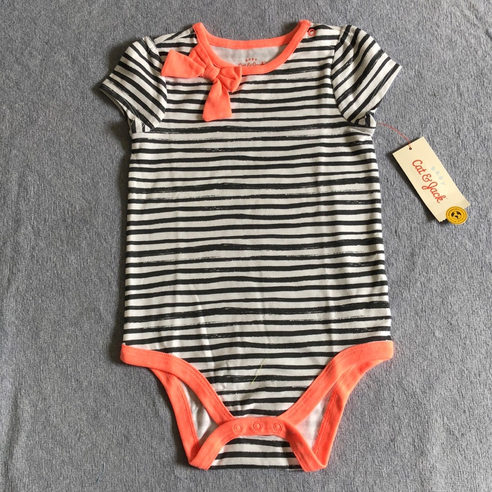 NWT Cat & Jack baby girl onesie